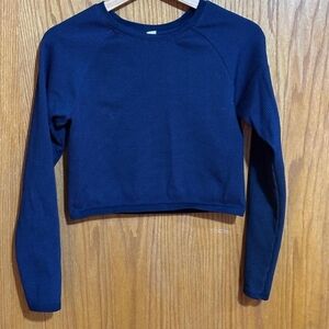 Aerie Navy Long Sleeve Tee